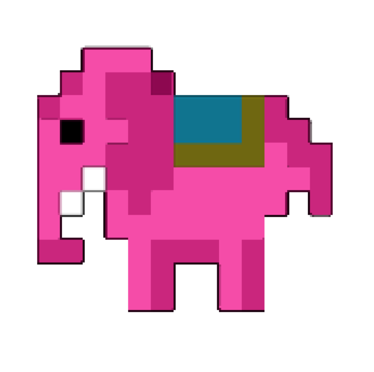 LSBUlephant a pink elephant