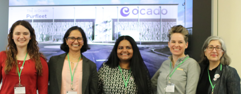 The Ocado team with Safia Barikzai, conference chair